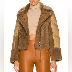 ❤️Shoreditch Ski Club Lambskin Leather Shearling❤️